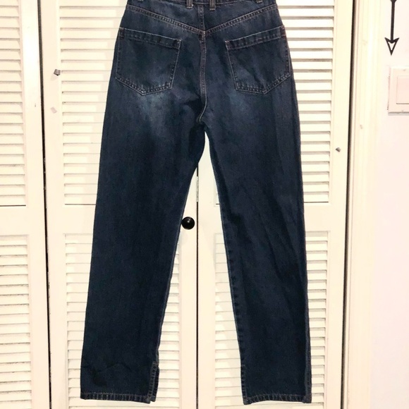 Roxy Retro High Rise Barrel Button Fly Loose Jeans Size 26 - Picture 7 of 9